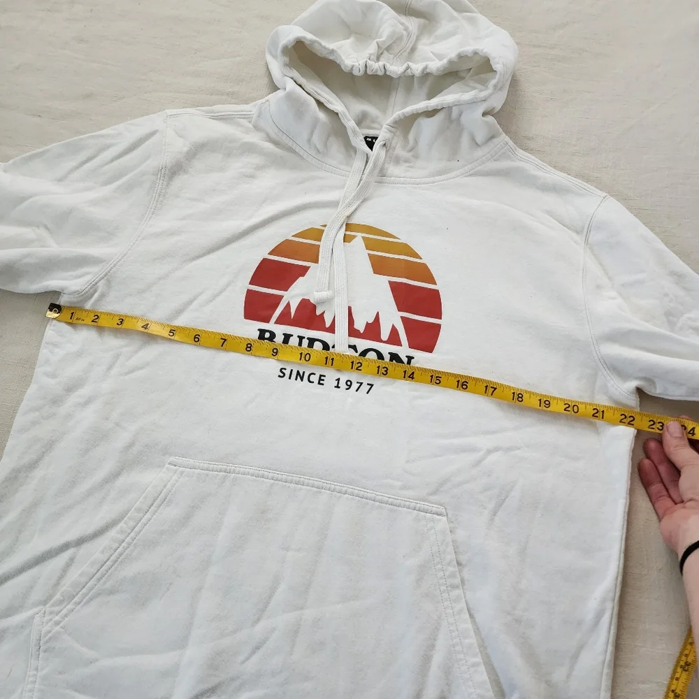 Burton white hoodie sweater medium - Picture 9 of 10